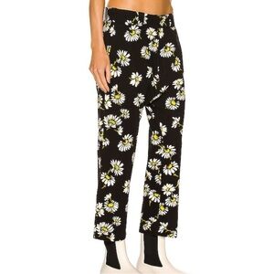 R13 Workwear Daisy Print Drop Crotch Cropped🌸